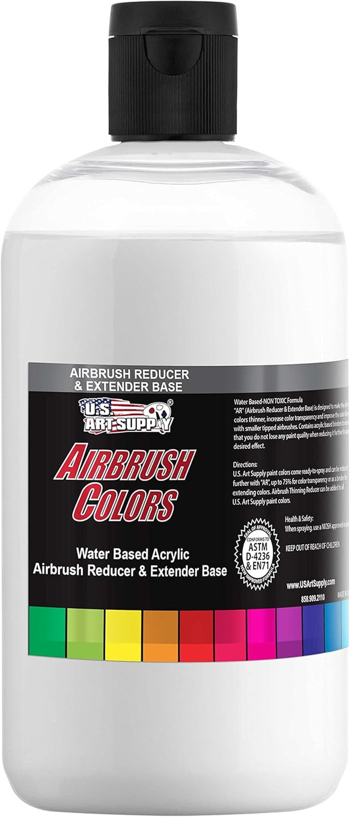 16-Ounce Airbrush Thinner Reducer and Extender Base for Acrylic Paints - Airbrus