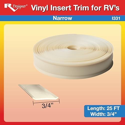 I331 Vinyl Insert Trim for RV's - Flexible Molding, Exterior Use, and Roof