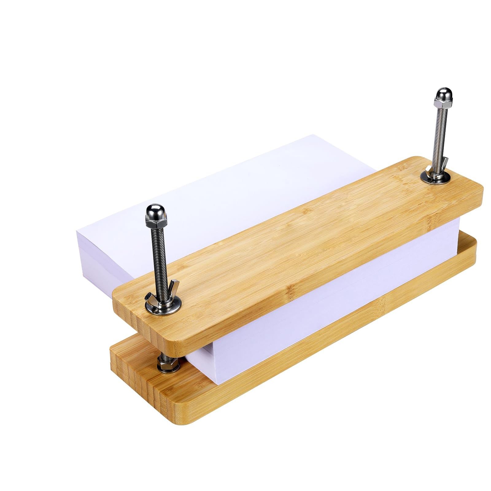Sholramo Book Press - Bamboo Wood 15x3.14 inches, (Light Brown)