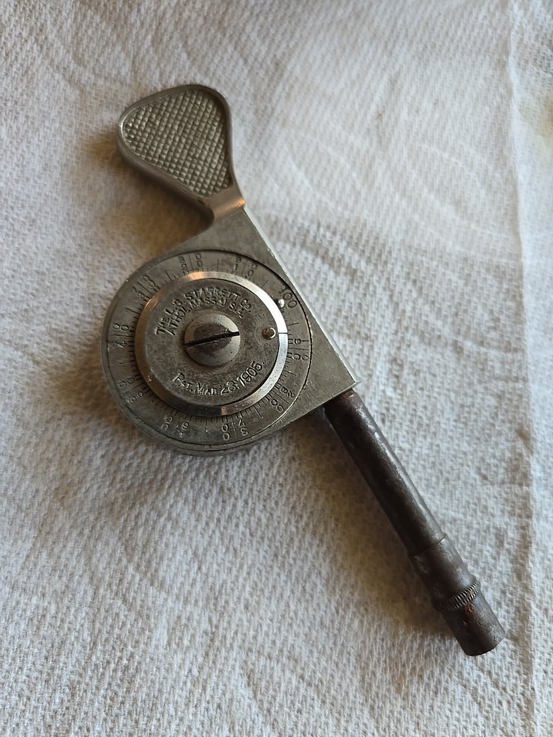 Vintage L. S. STARRETT Athol, Mass. Speed Indicator Mar 28, 1905