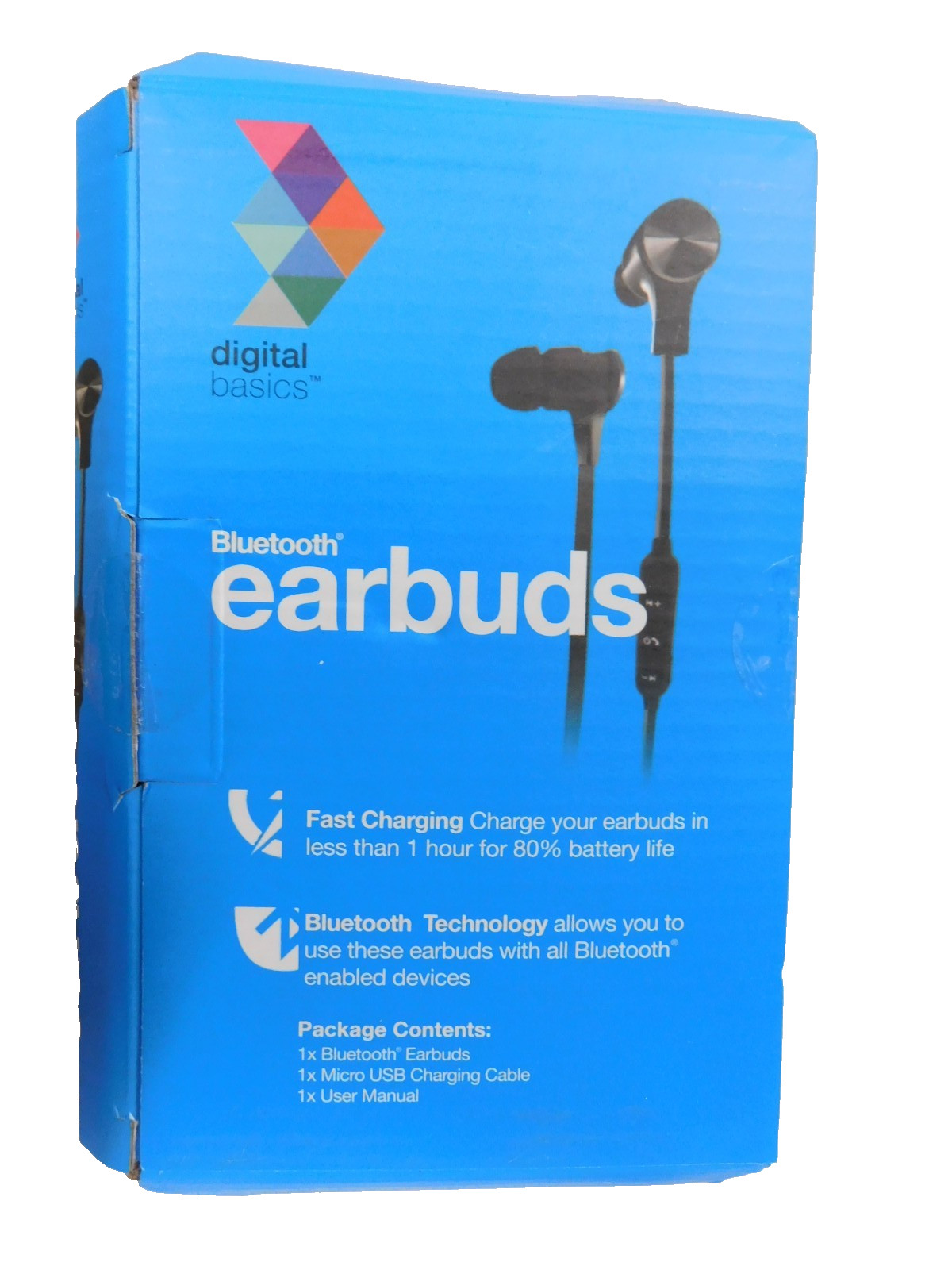 Digital Basics Bluetooth Earbuds White , Fast Charging