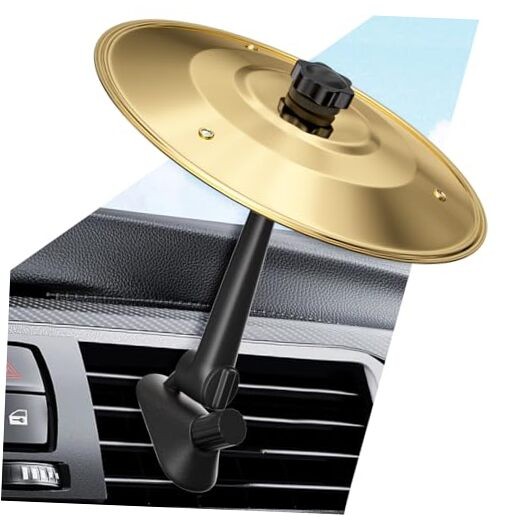 Car Cymbal Air Vent, Mini Drum Cymbal for Car Vent Decoration, Funny Car