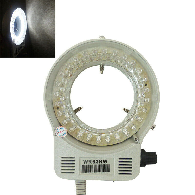 56 LED Adjustable Ring Light Illuminator Lamp with Adapter for Stereo Microscope