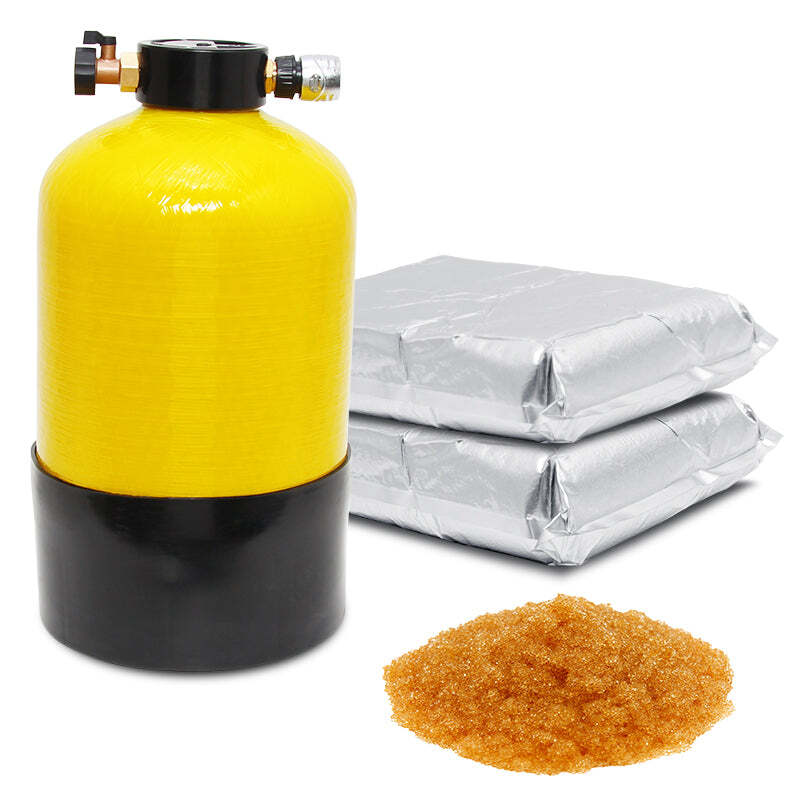 Yellow 5 Cubic Foot DI Fiberglass Tank for Window Cleaning, Car Washing and More