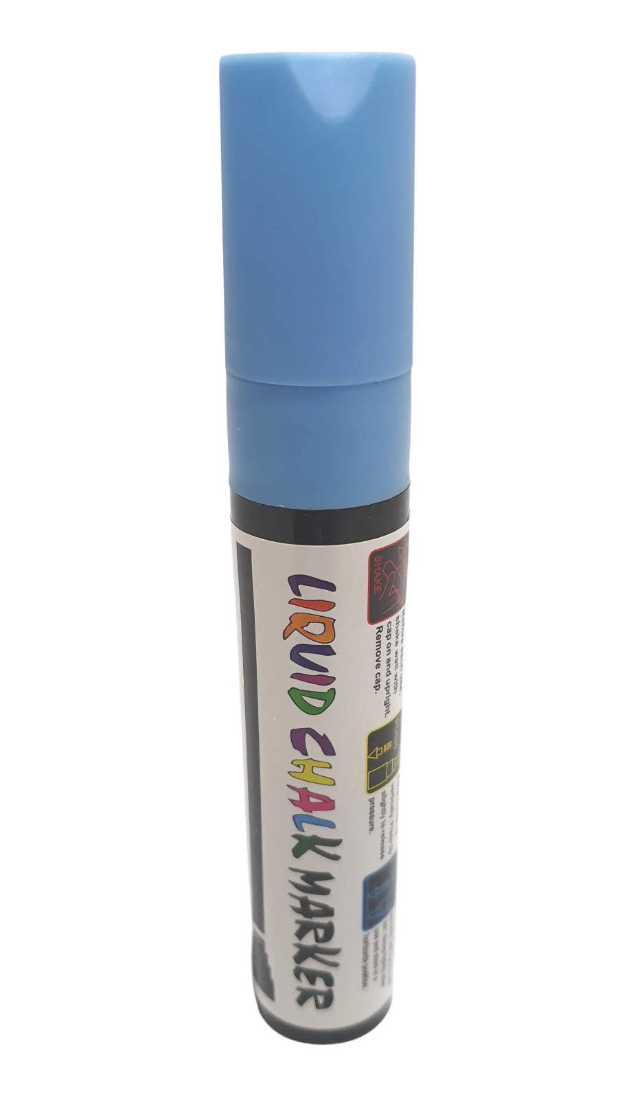 Large Liquid Chalk Pen for chalkboard - blackboard -glass  - 15mm nib - BLUE