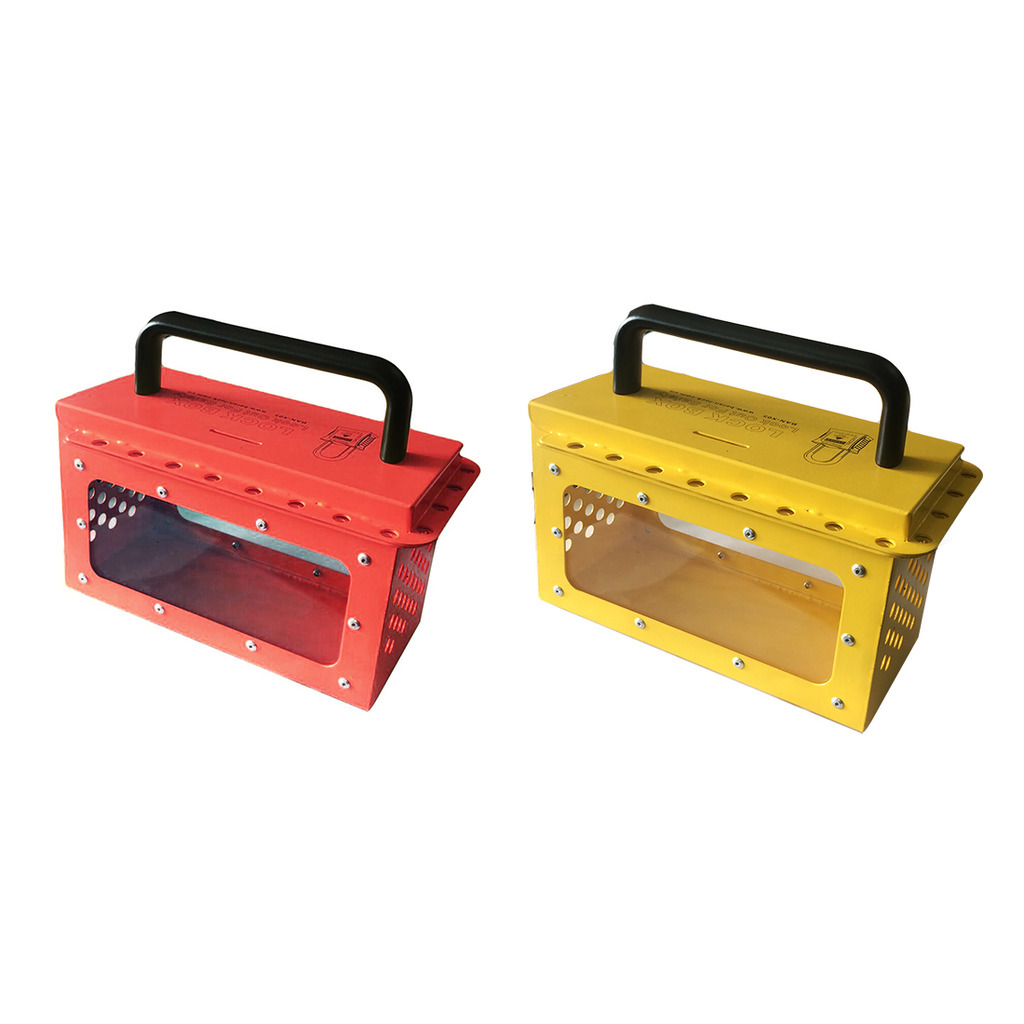 STON Industrial Safety Visible Group Lockout Box with 20 padlock eyelets
