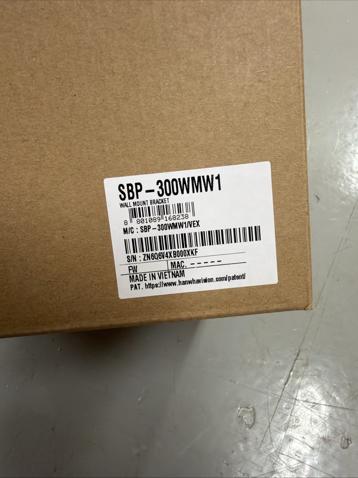 Hanwha Techwin - SBP-300WMW1 - Wall Mount Bracket