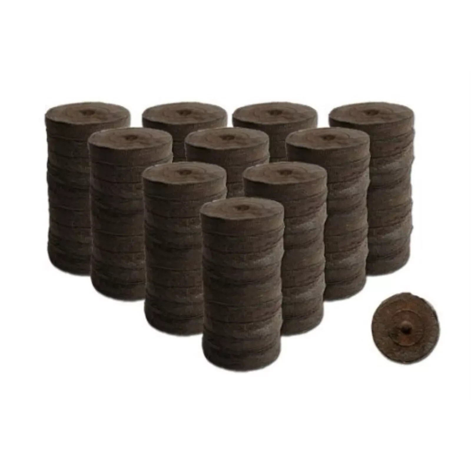100 Count- Jiffy 36 MM Peat Soil Pellets Seeds Starting Plugs: Indoor Seed ...