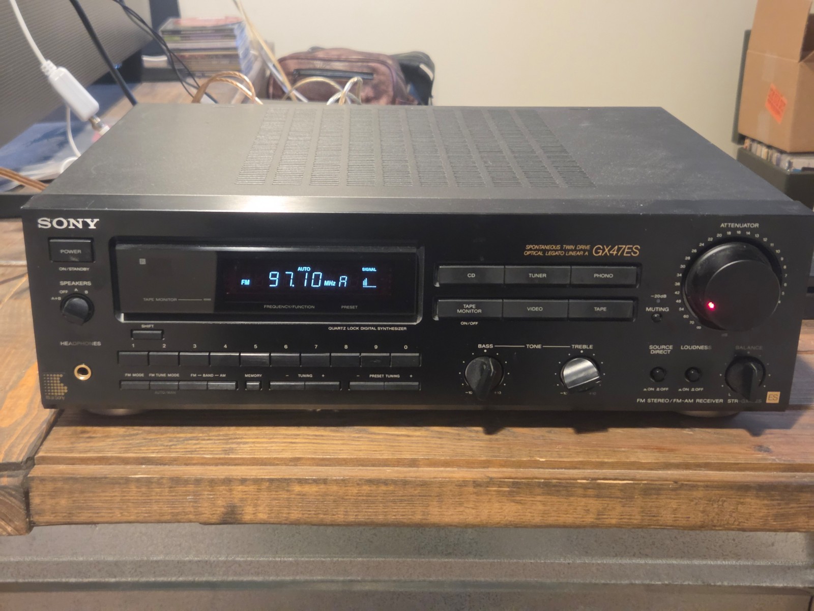 SONY STR-GX47ES Receiver HiFi Phono AM FM Stereo Vintage Japan