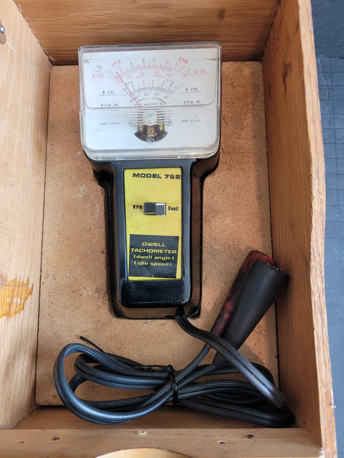 Hanson-Hawk Dwell Tachometer - Model 752 - Untested