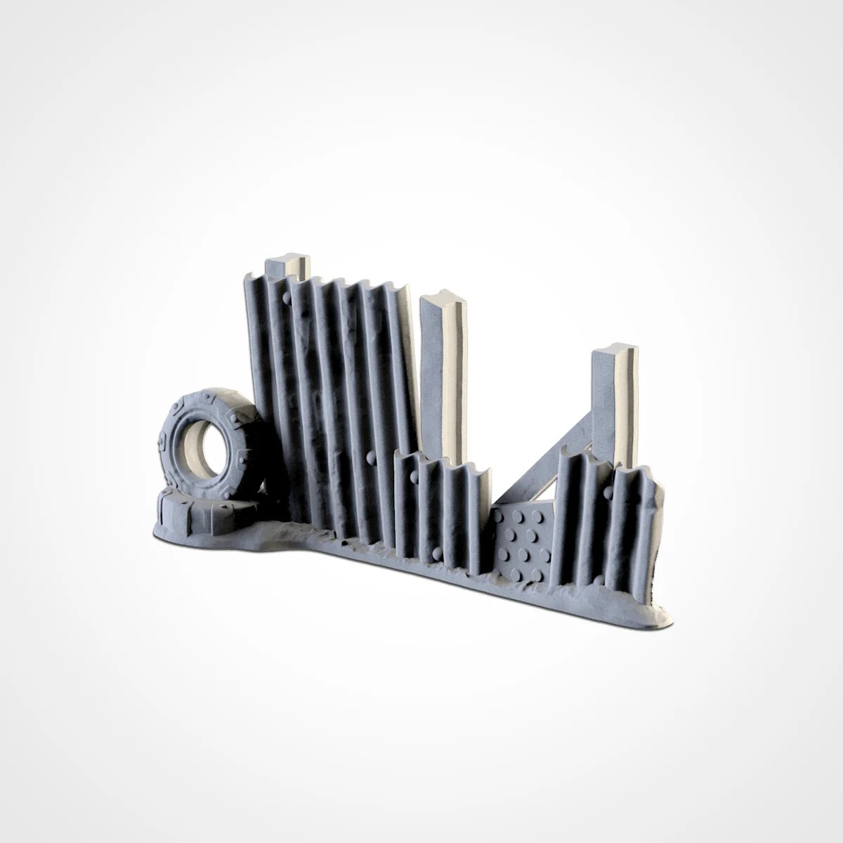 Post-Apocalyptic Barricades - Resin Tabletop Miniature