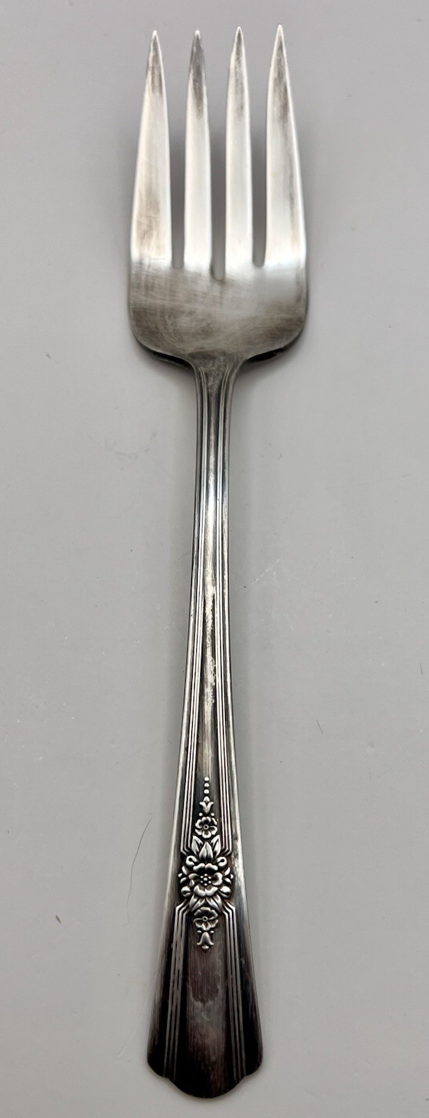 IS Co WM Rogers Art Deco Pattern Casserole Meat Serving Fork