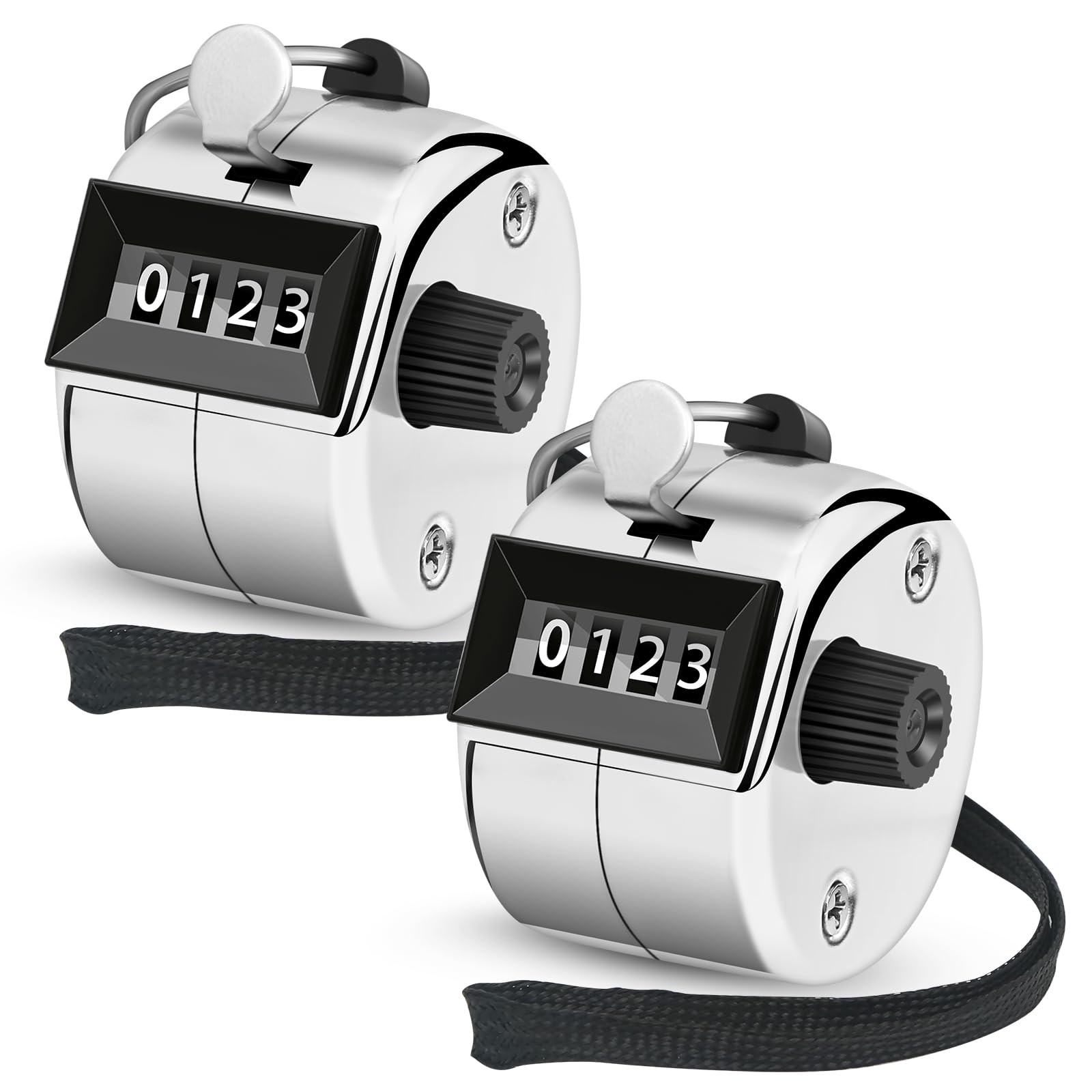 Nliyeisu 2 Pcs Clicker Counter, Hand Tally Counter with Large Display - Mecha...