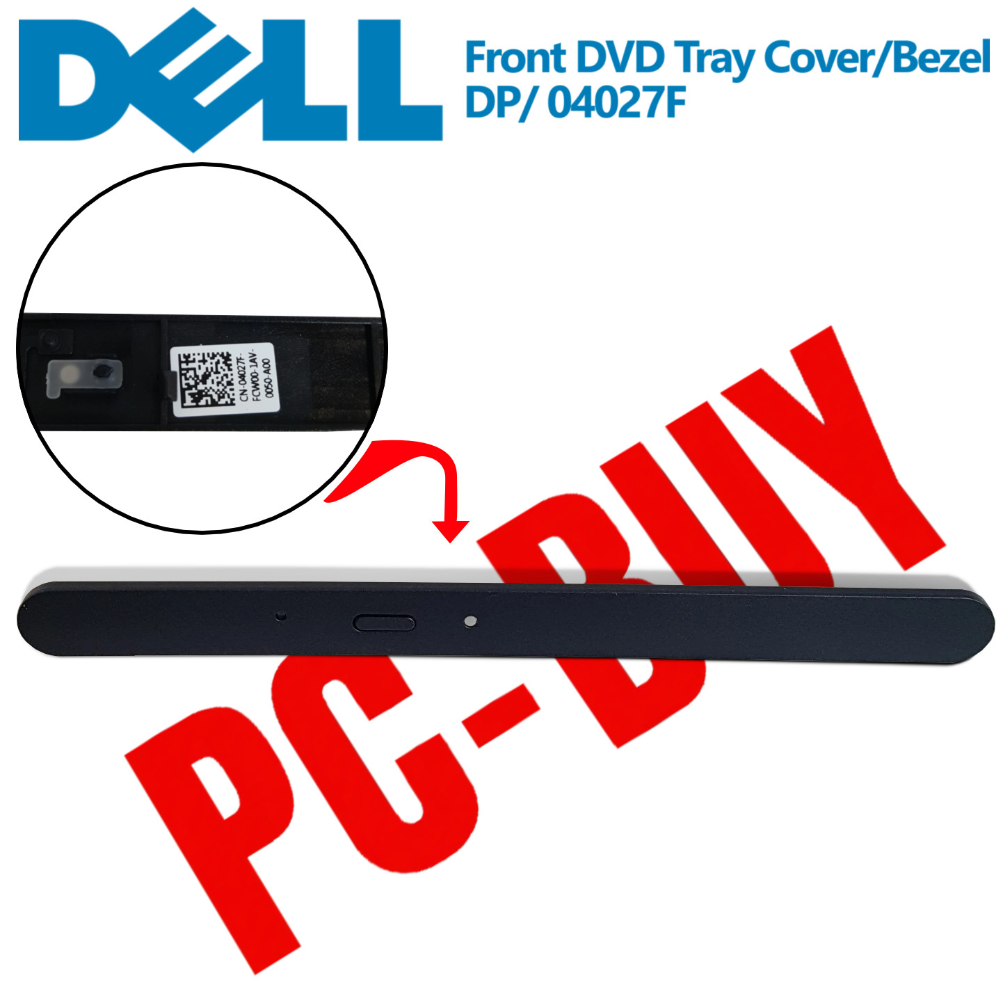 Black DVD Optical Drive Front Tray Bezel / Cover for DELL XPS 8940 4027F
