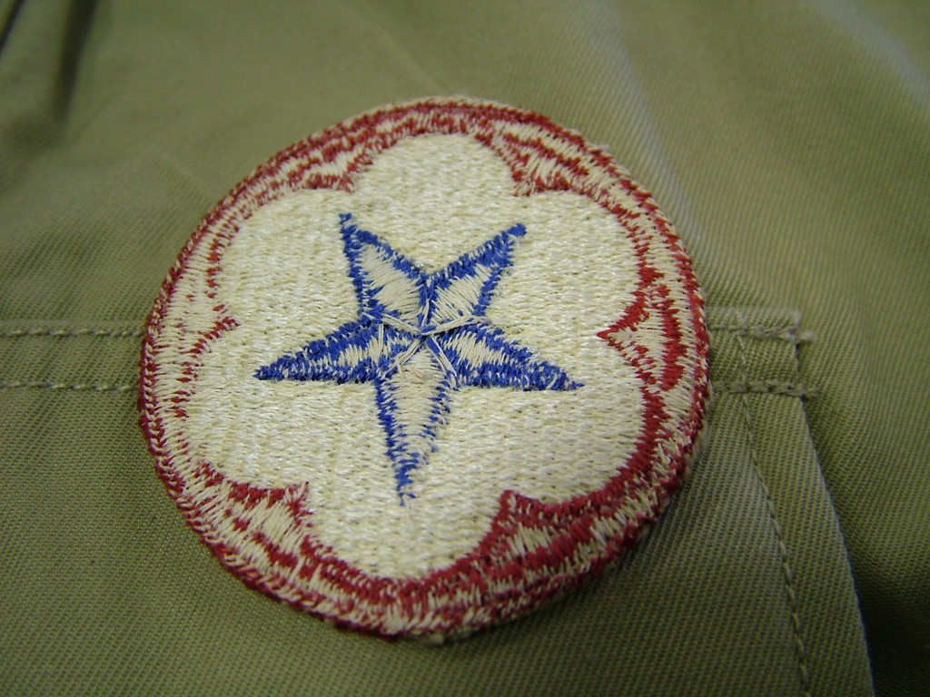 WW2 US ARMY STAFF SUPPORT PATCH FULL COLOR