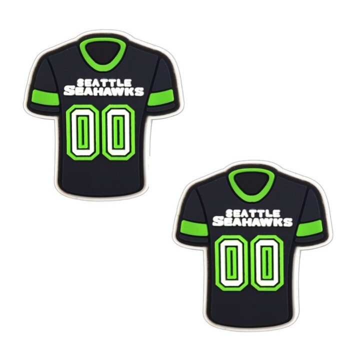 NFL Seattle Seahawks Football Team For Crocs Shoe Charms Jibbitz - 2 pieces