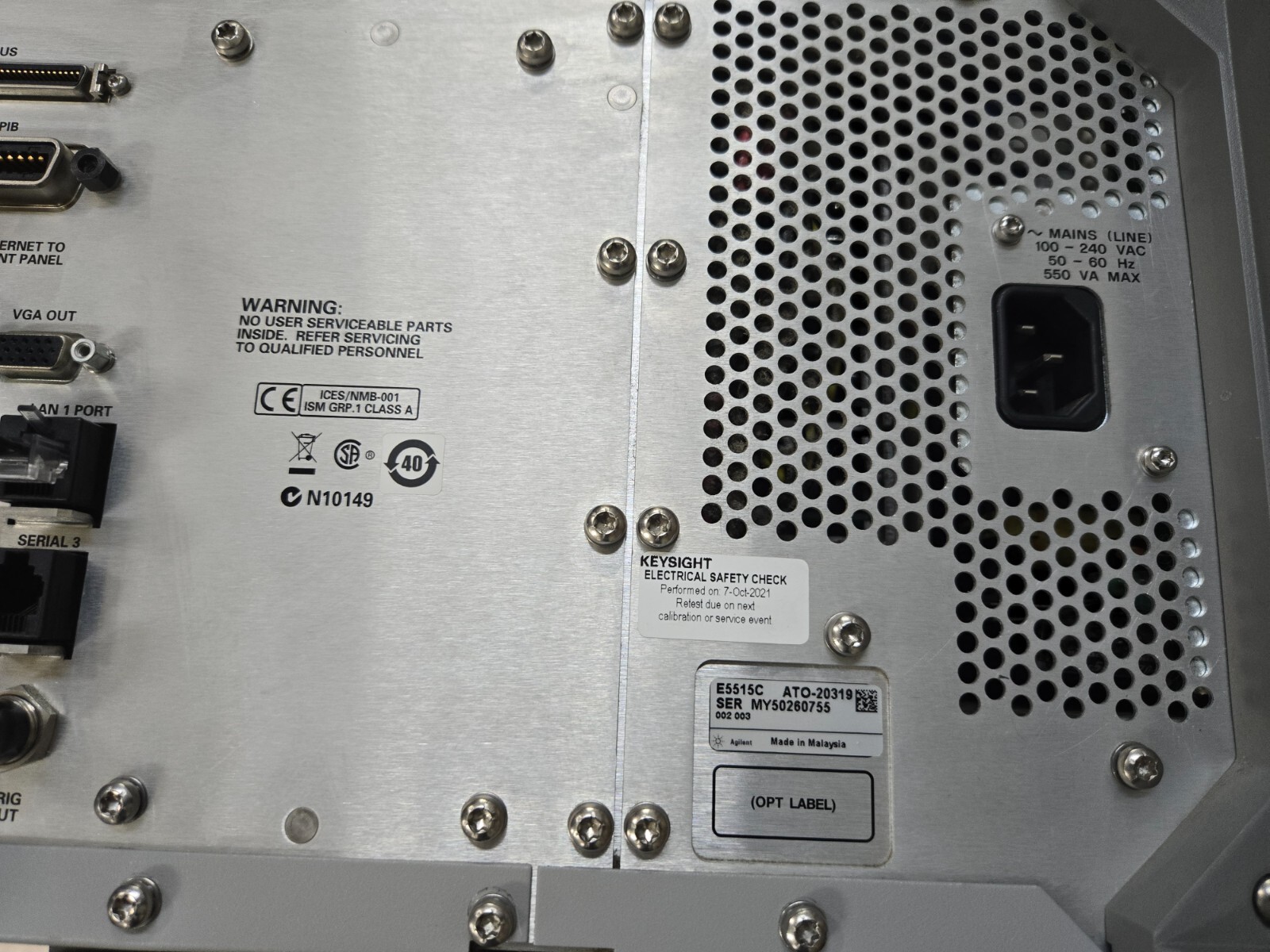 HP Agilent E5515C Wireless Communication Test Set - (MY50260755)