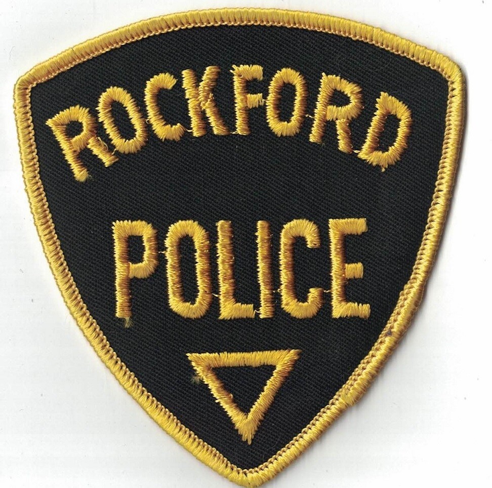 Rockford Police yellow border Police Patch Illinois IL