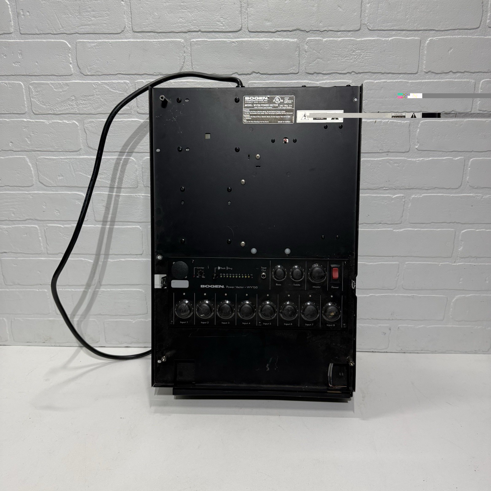 Bogen WV150 Wall Mount Power Vector Modular Input Amplifier