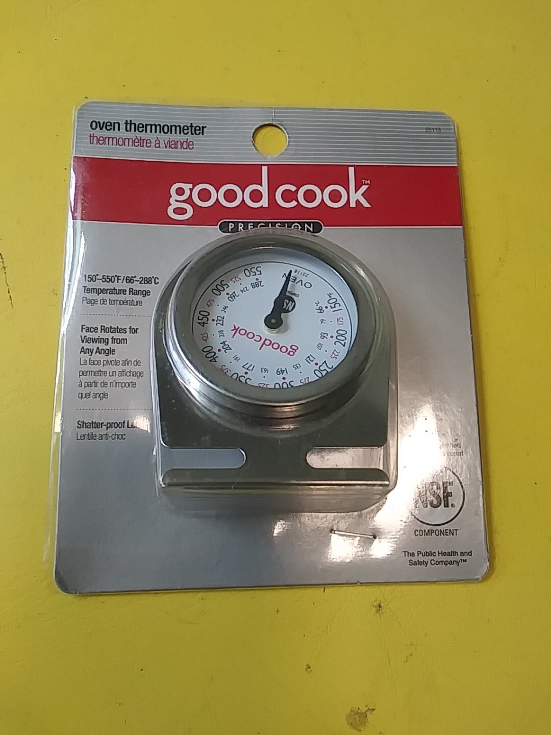 Goodcook Precision Oven Thermometer 25118 BRAND NEW 150°- 550°F