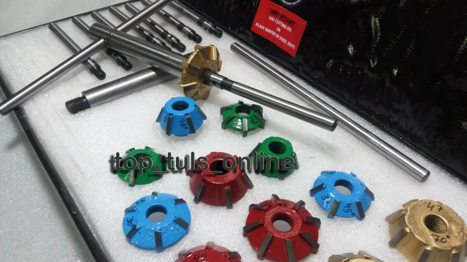 Honda CRF 450 R 2002-08-250 R 2004-09 Valve Seat Cutter Kit Carbide Tipped 3angl