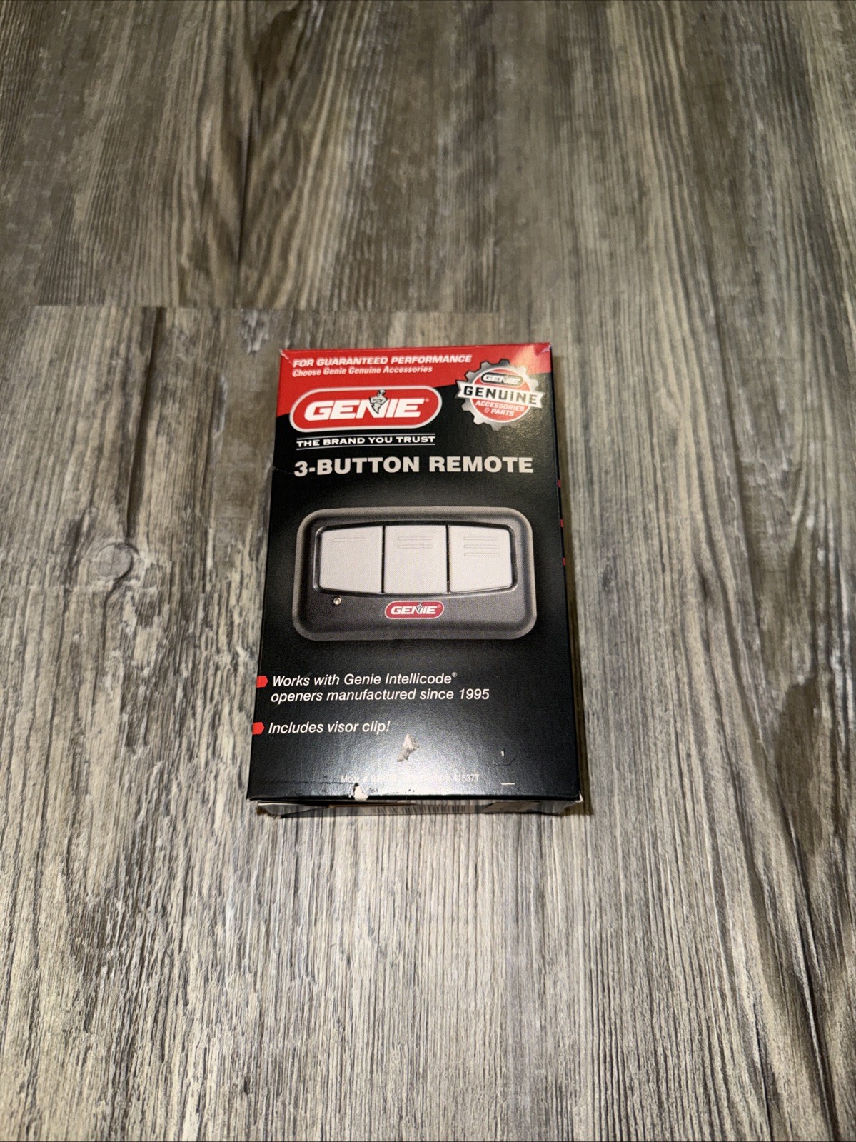 Genie 3-Button Visor Garage Door Opener Remote G3BT-R