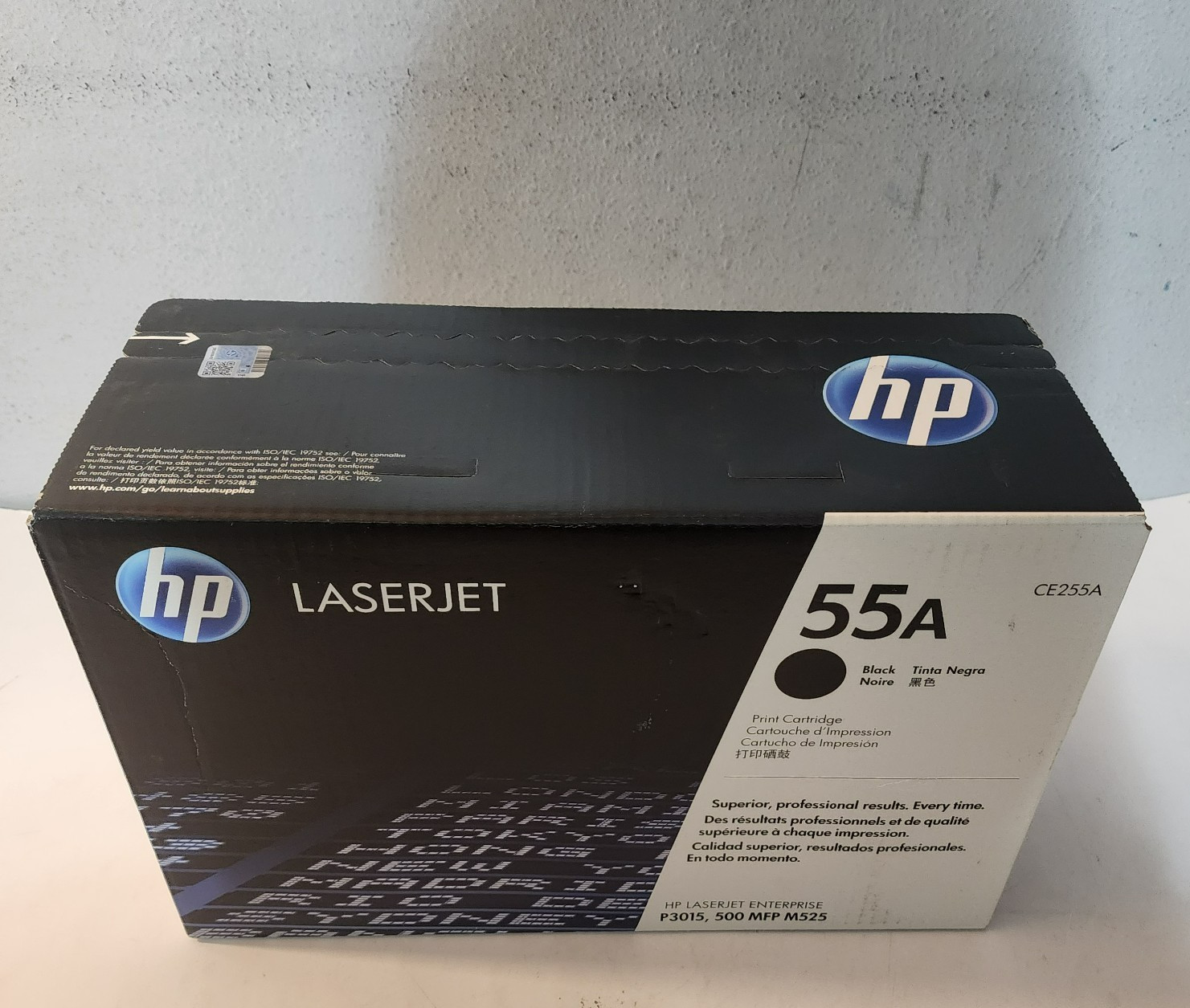 HP 55A CE255A Black Toner Cartridge Genuine New Sealed NO Box free ship
