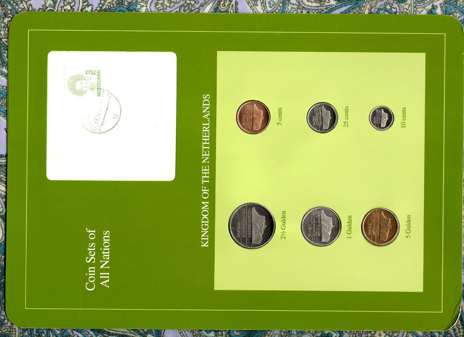 Coin Sets of All Nations Netherlands UNC All 1991 but 1 Gulden 1987