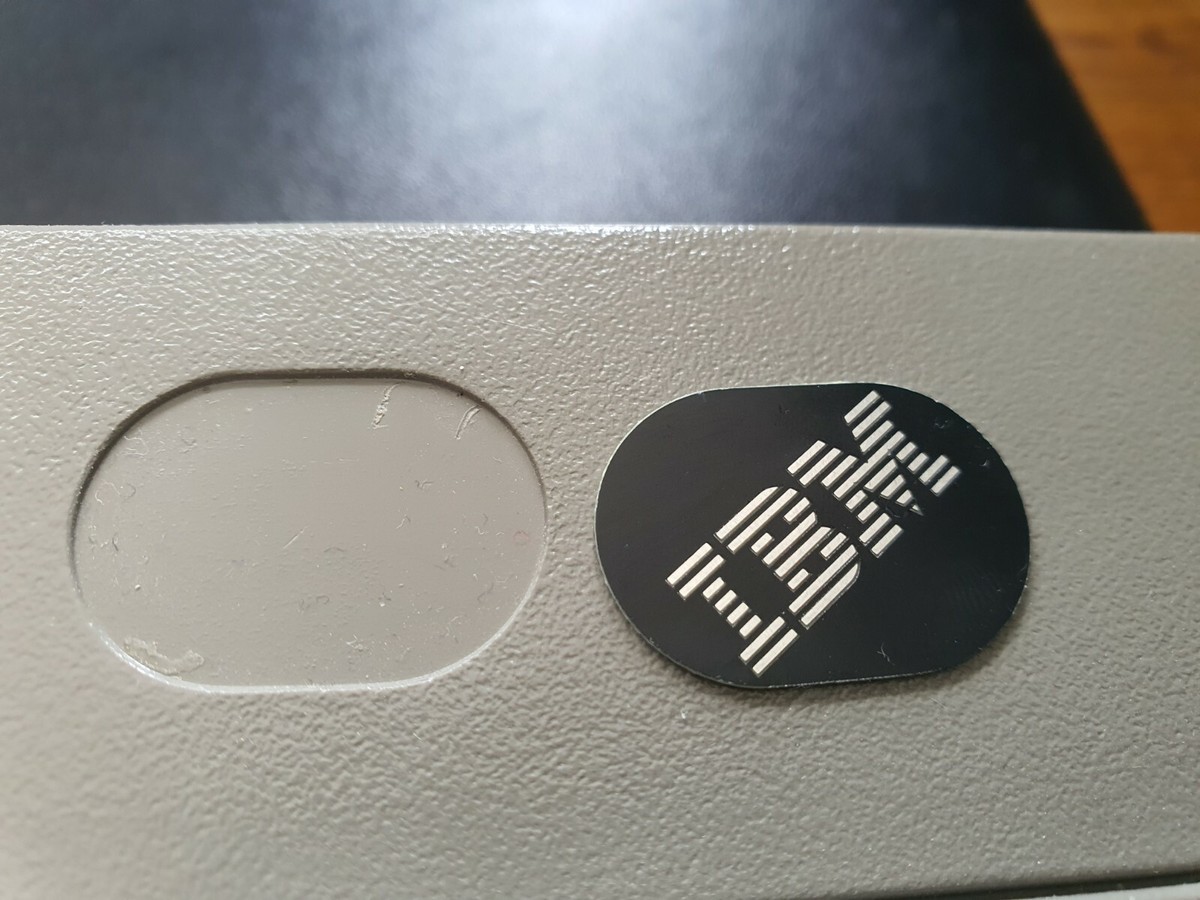 IBM Model M Industrial Black Replacement Oval Badge (Full Size)