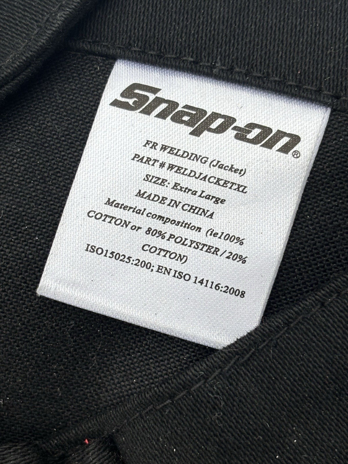 Snap On Tools NEW WELDJACKETXL Skull Welding Jacket Black with Skull XTRA LARGE