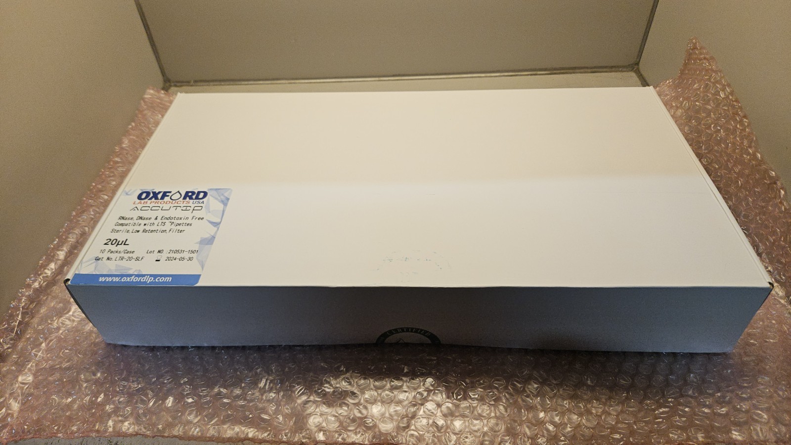 Oxford Lab 20ul/96 well Pipette Tips 10 packs LTR-20-SLF