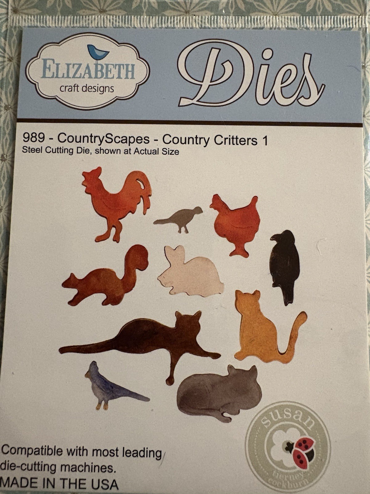 Elizabeth Craft Designs Steel Cutting Die 989-CountryScapes -Country Critters 1