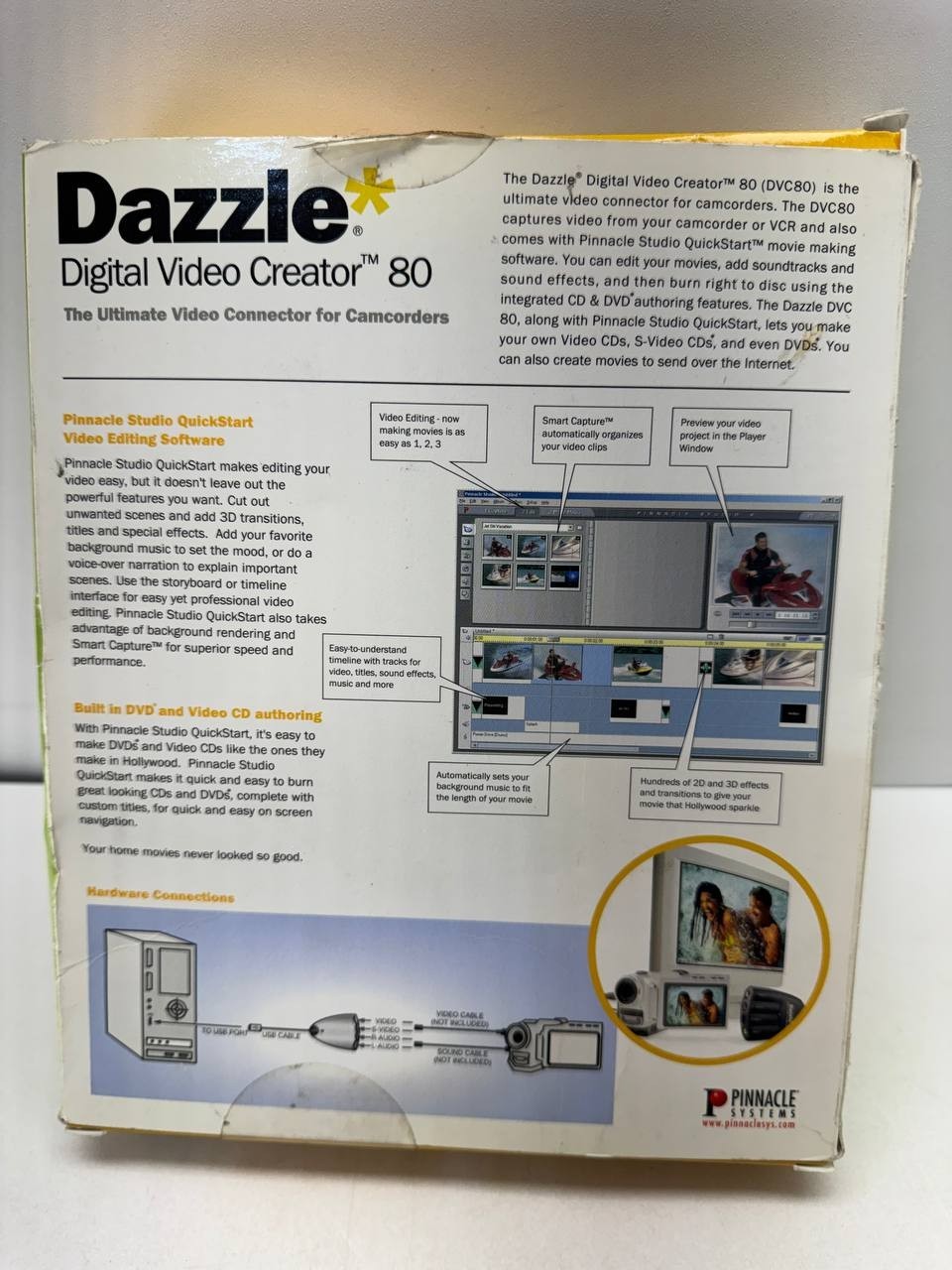 Pinnacle Dazzle Digital Video Creator 80 DVC-80 Capture Device CIB Boxed