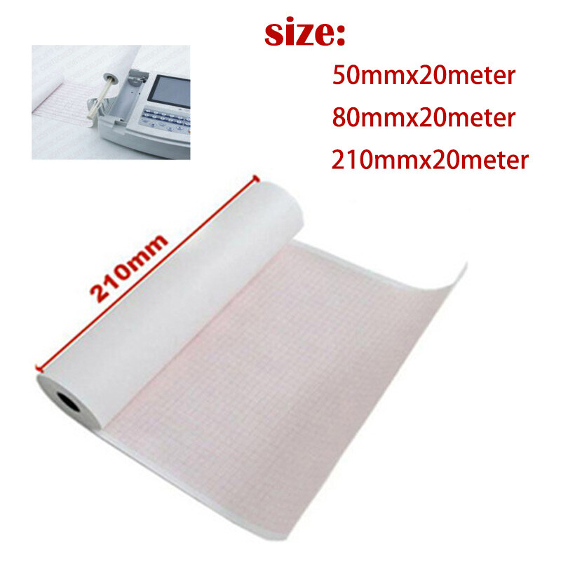 Thermal Printer paper For ECG EKG Machine Electrocardiograph 50mm/80mm/210mm*20m