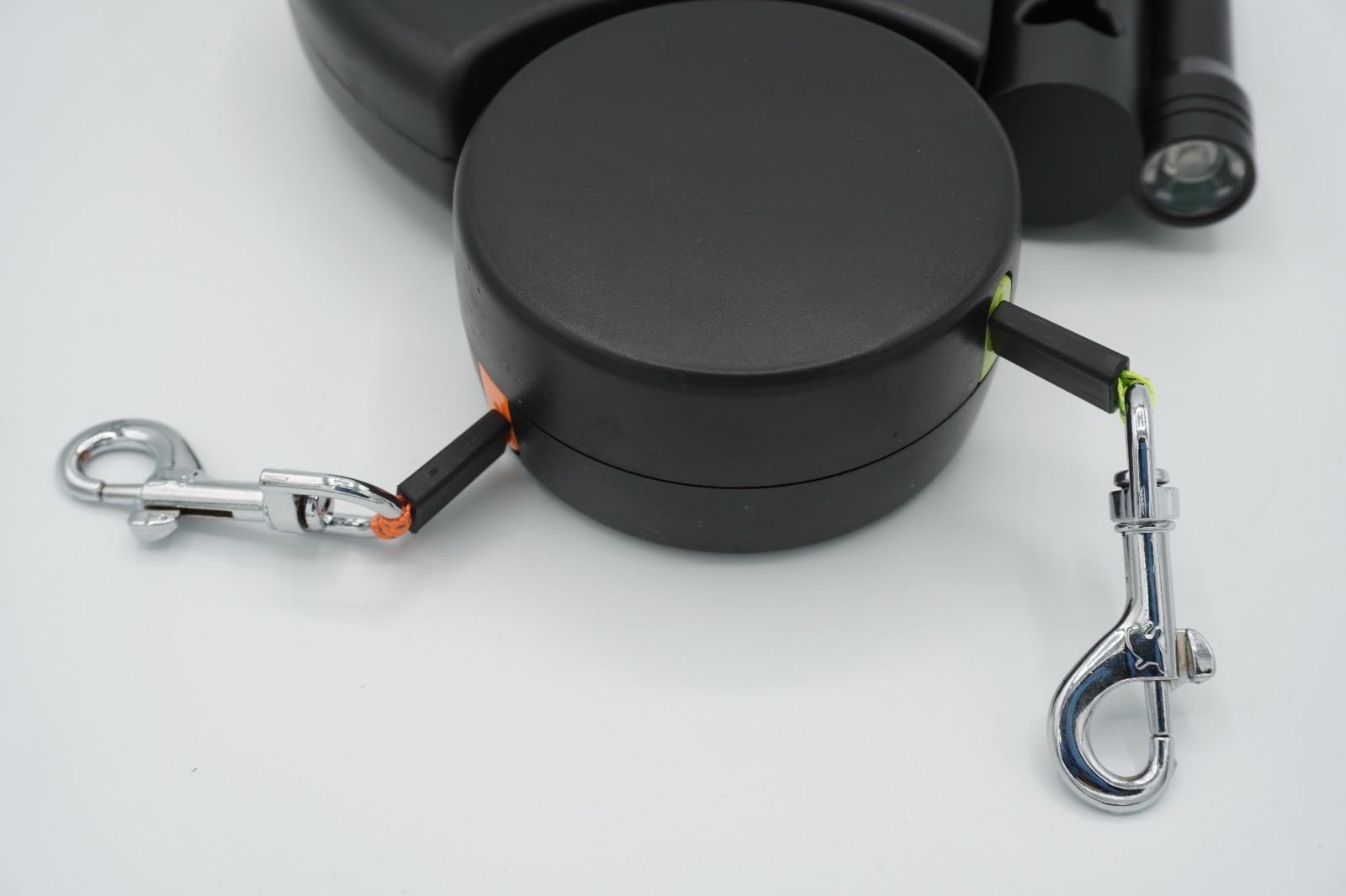 Retractable Dual Non-Tangling Dog Leash W/ Flashlight - Free Shipping