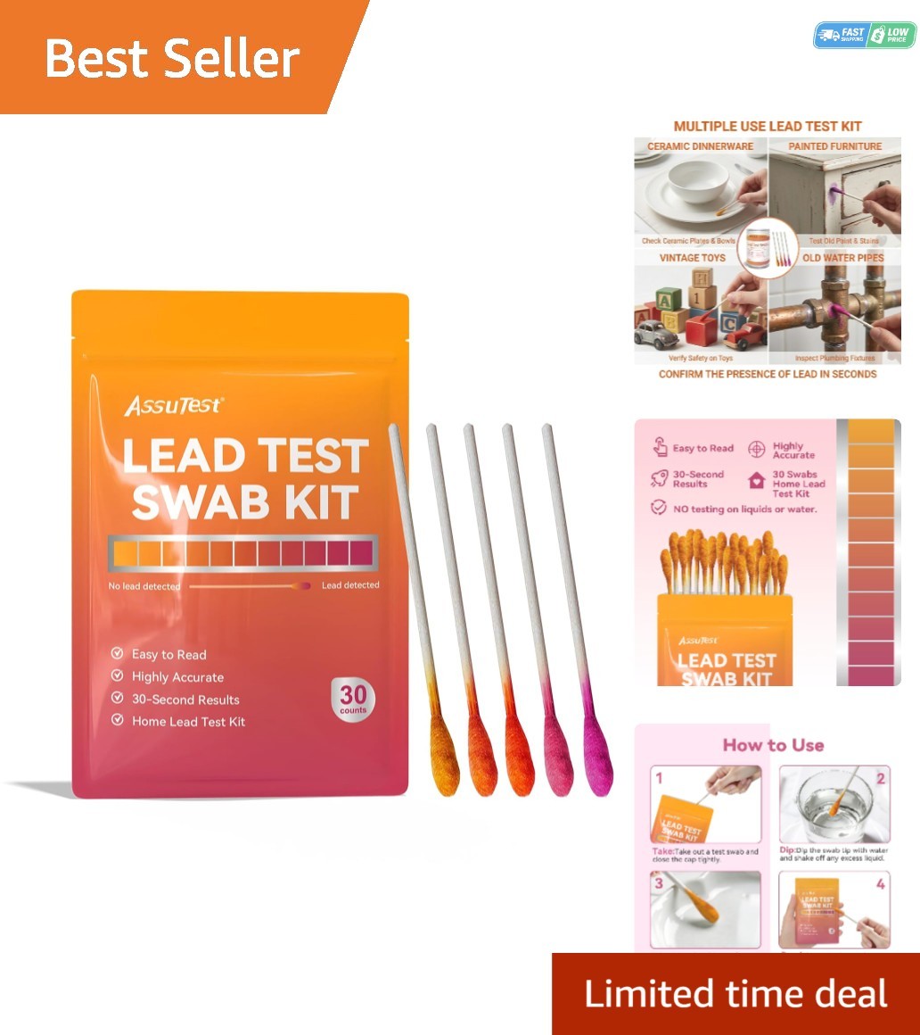 30 PCS Lead  Kit - Instant Detection Swabs for Home Safety in 30 Seconds