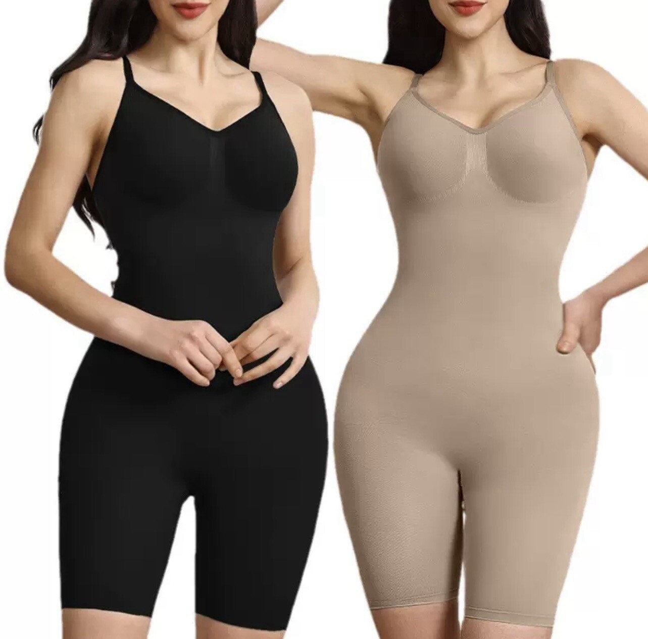 Wireless Tummy Control Shapewear Body Shaper Firm Compression