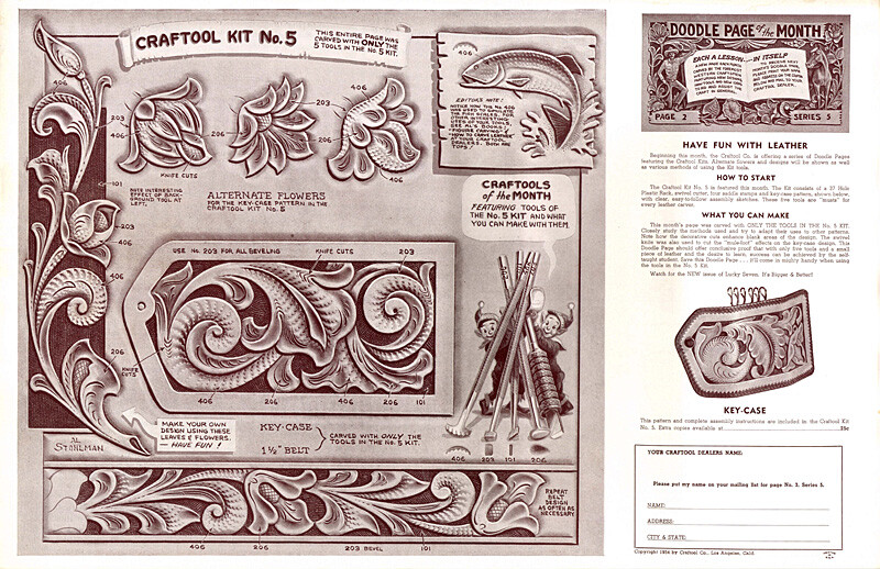 Leather Craft Doodle Pattern  HAVE FUN WITH LEATHER