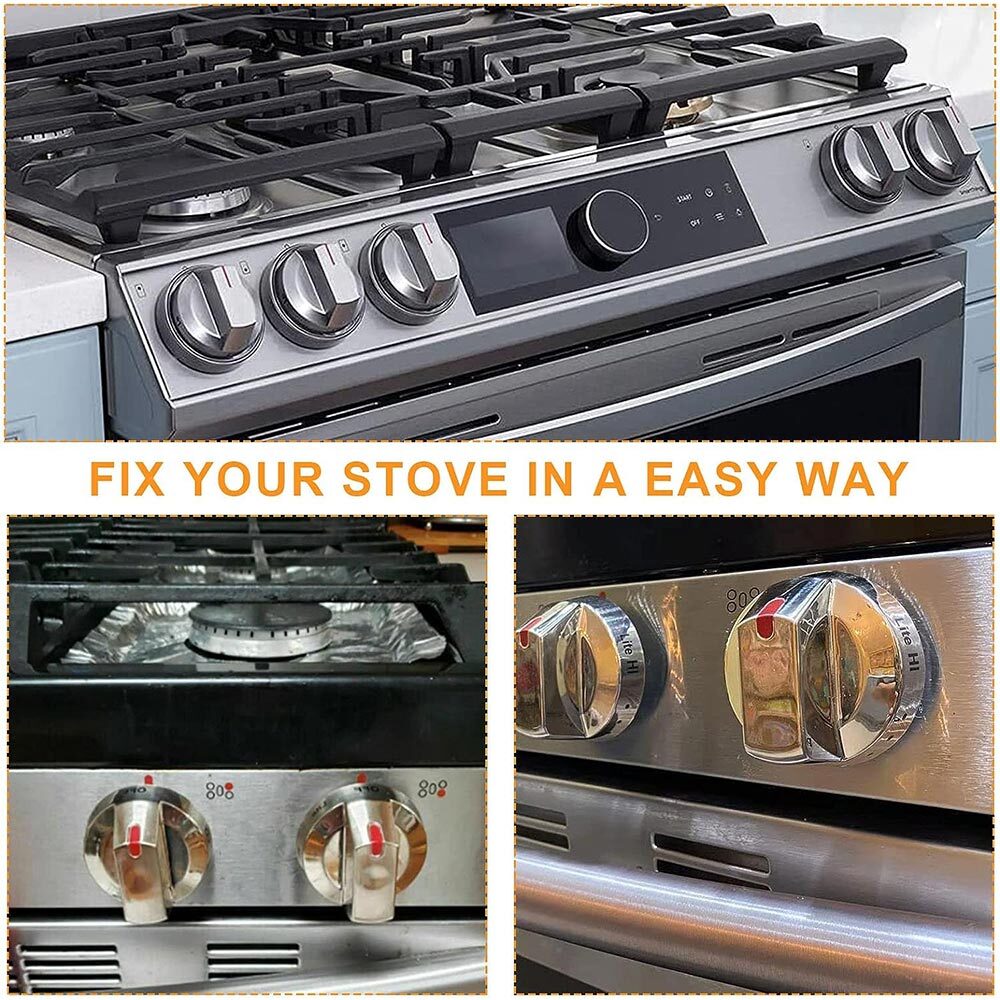 DG64-00472A Gas Stove Replacement Knobs for Samsung Range Oven DG68-00101B