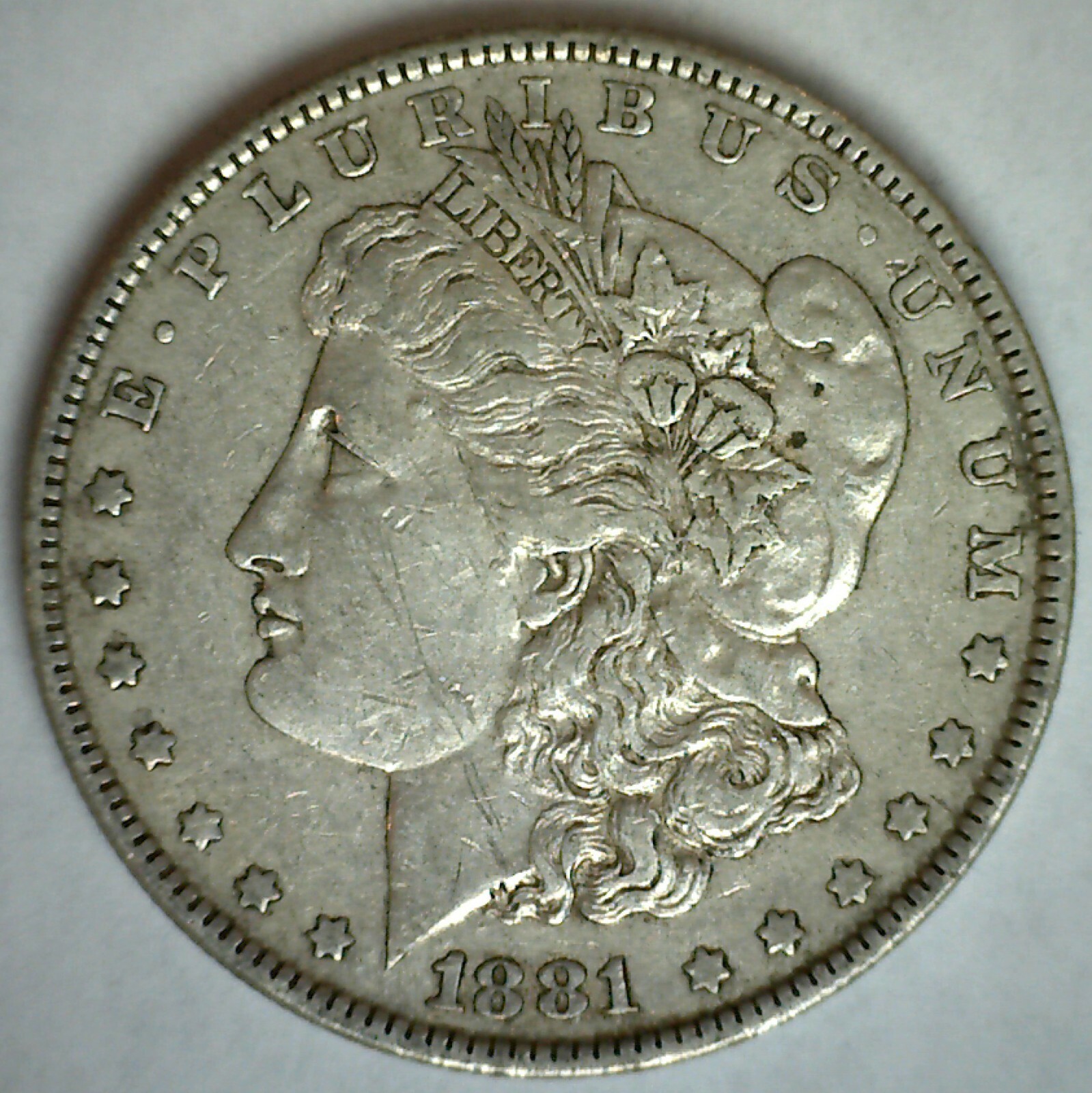 1881 Morgan Silver Dollar Circulated Extra Fine $1 US Type Coin Philadelphia