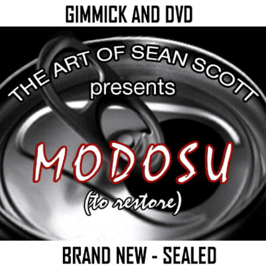MODOSU By SEAN SCOTT - RESTORED & SEALED BEVERAGE - NEW SEALED - DVD & GIMMICK
