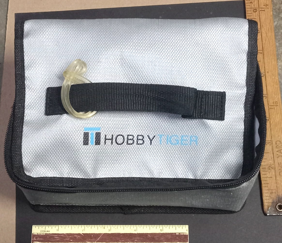 Lipo Safe Bag Fireproof Explosionproof Battery Bag-HobbyTiger-7.5"x5.5"x4" NEW!