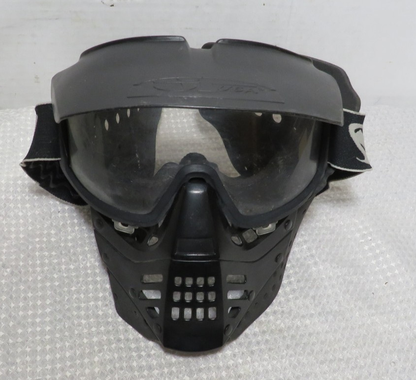 Vintage JT Racing paintball mask and goggles 1985 Flintstone Strap Made In USA