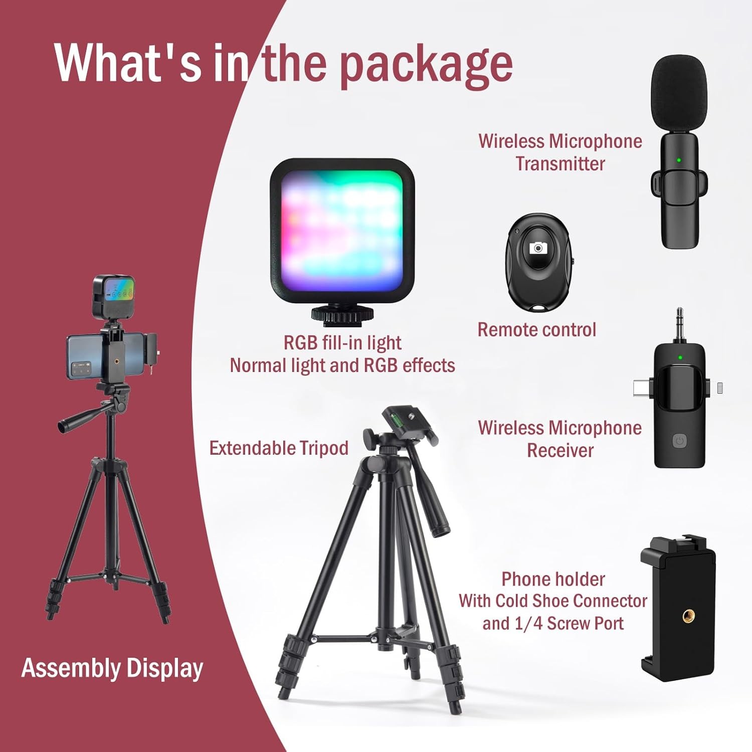 Vlogging Kit for Iphone,Youtube Starter Kit,Youtuber Kit Beginner Content Creato