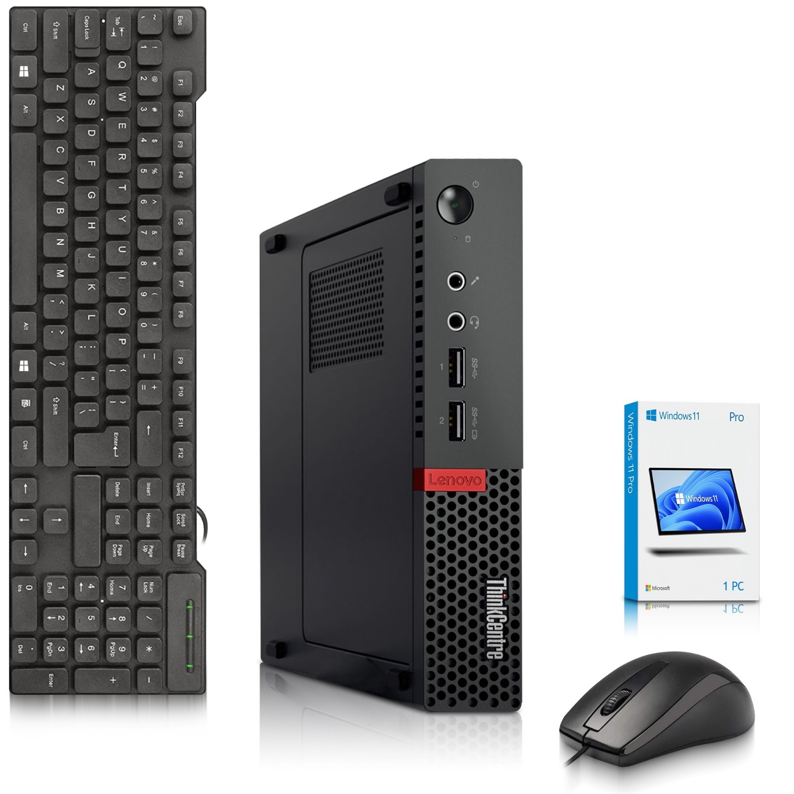 Lenovo M710q Tiny Mini Desktop PC Intel i5-7th 16GB Ram 256GB SSD WiFi Windows11
