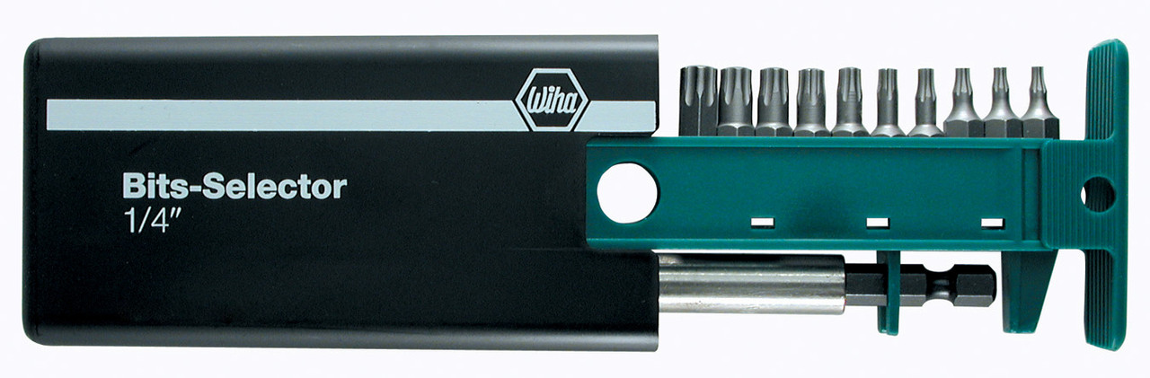 Wiha 71690 11 Piece TorxPlus Bit-Selector & 1/4 Magnetic Bit Holder Set-IP7-IP40