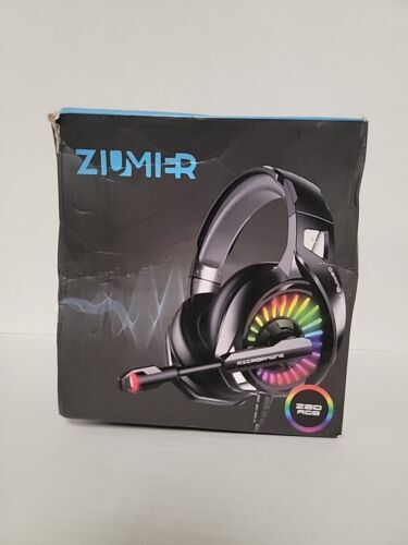 Ziumier Z20 RGB Gaming Headset Damaged Box, Item In Perfect Condition