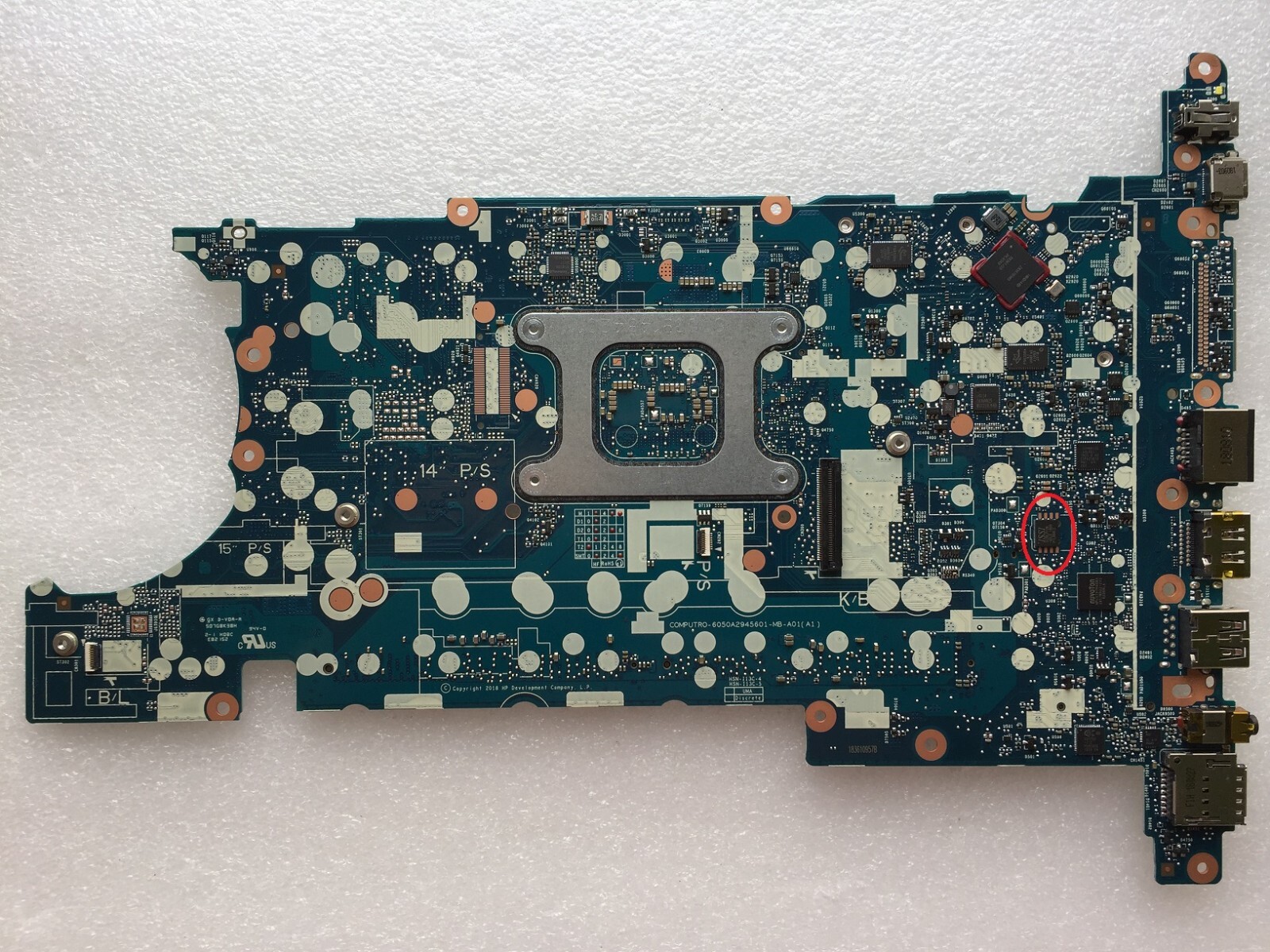 BIOS CHIP: HP HP ZBook 14u 15u G5 No password, Programmed