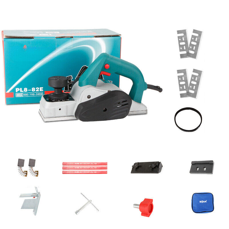220V Household Electric Planer Handmade Carpentry Wooden Planing Machine 600W Y