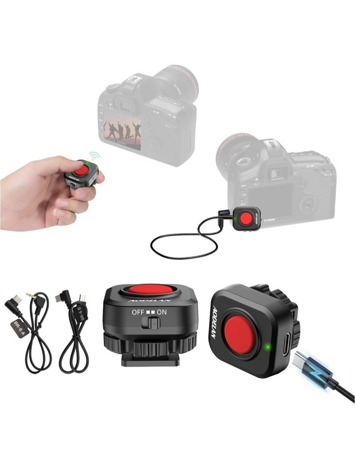 Wired & Wireless Camera Record Button Remote Cold Shoe for Canon Sony Nikon BR-6